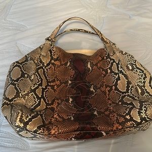 Large Gucci tote in excellent condition real python